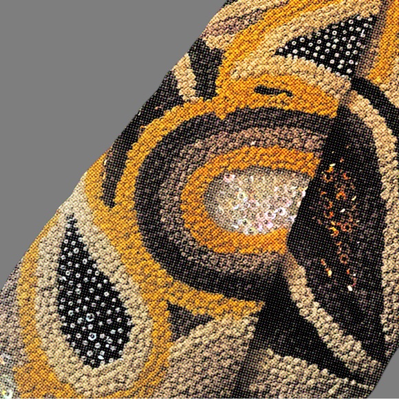 COLLECTORS TREASURE: LUX PURSE DESIGNER TIMMY WOODS!!! BEADED TO PERFECTION! - Picture 3 of 3